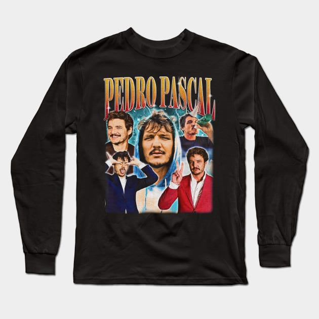 Pedro Pascal Most Wanted Long Sleeve T-Shirt by Rage Against Tee Machine